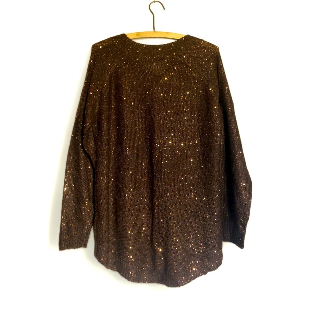 Soft Surroundings Sequin Knit Sweater - Picture 3 of 4